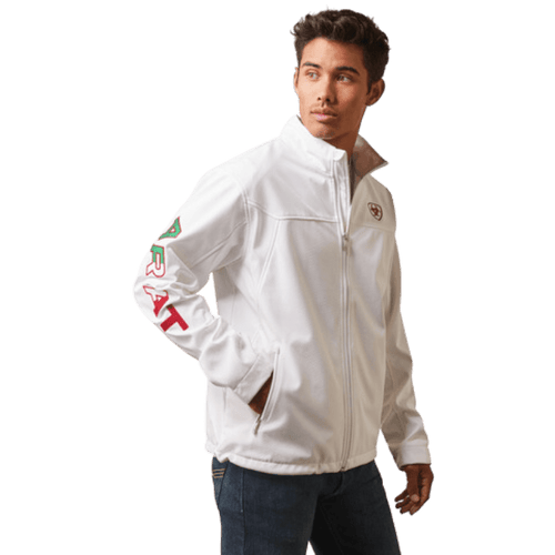 ARIAT INTERNATIONAL, INC. Outerwear Ariat Men's New Team White Soft Shell Jacket 10043549