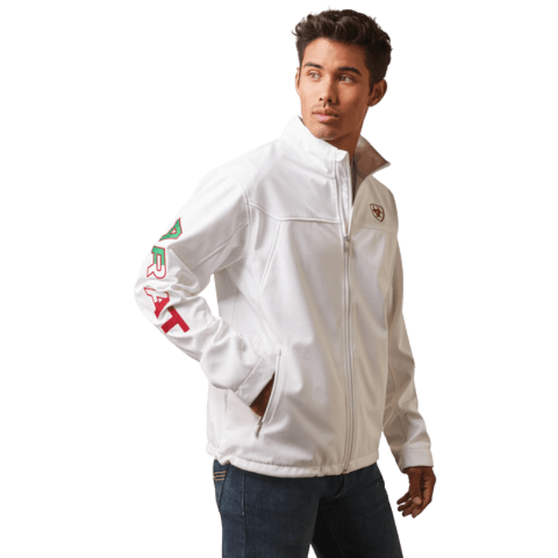 ARIAT INTERNATIONAL, INC. Outerwear Ariat Men's New Team White Soft Shell Jacket 10043549