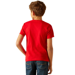 ARIAT INTERNATIONAL, INC. Shirts Ariat Boys "Ariat Kid" Red Short Sleeve Graphic T-Shirt 10051429