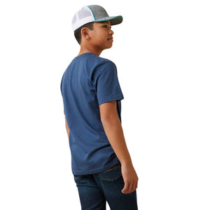 ARIAT INTERNATIONAL, INC. Shirts Ariat Boys Cowboy Planks Light Navy Graphic T-Shirt 10047653