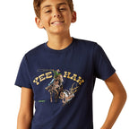 ARIAT INTERNATIONAL, INC. Shirts Ariat Boys Yeehaw Dark Navy Short Sleeve Graphic T-Shirt 10051430