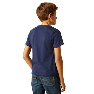 ARIAT INTERNATIONAL, INC. Shirts Ariat Boys Yeehaw Dark Navy Short Sleeve Graphic T-Shirt 10051430