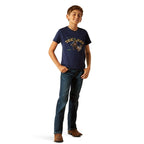 ARIAT INTERNATIONAL, INC. Shirts Ariat Boys Yeehaw Dark Navy Short Sleeve Graphic T-Shirt 10051430