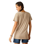 ARIAT INTERNATIONAL, INC. Shirts Ariat Cow Cover Oatmeal Heather Short Sleeve Graphic T-Shirt 10051765
