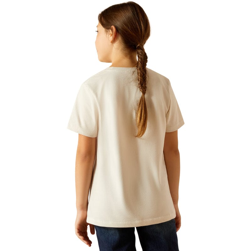 ARIAT INTERNATIONAL, INC. Shirts Ariat Girls Cow Cover Natural Graphic T-Shirt 10051773