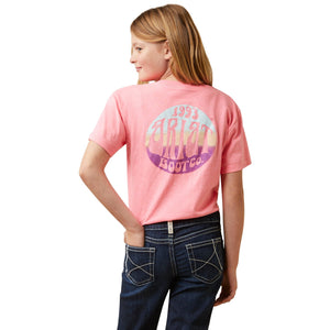 ARIAT INTERNATIONAL, INC. Shirts Ariat Girls Groovy Pink Tee 10045458