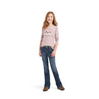 ARIAT INTERNATIONAL, INC. Shirts Ariat Girls REAL Dreamin Mood Nostalgia Rose Long Sleeve Shirt 10042298