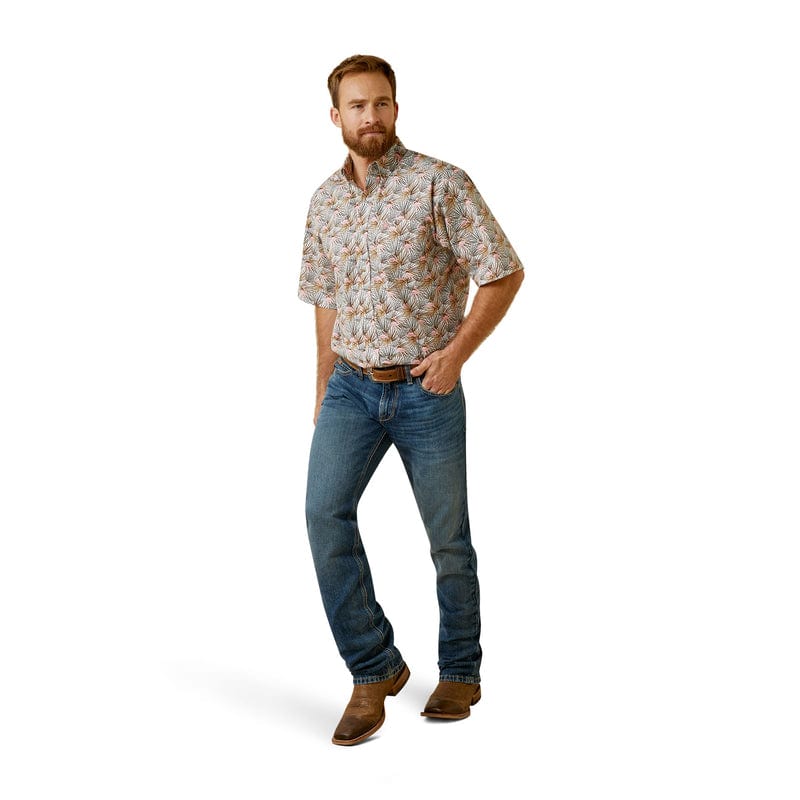 ARIAT INTERNATIONAL, INC. Shirts Ariat Men's Amir White Classic Fit Short Sleeve Shirt10045053