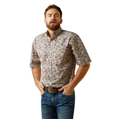 ARIAT INTERNATIONAL, INC. Shirts Ariat Men's Amir White Classic Fit Short Sleeve Shirt10045053