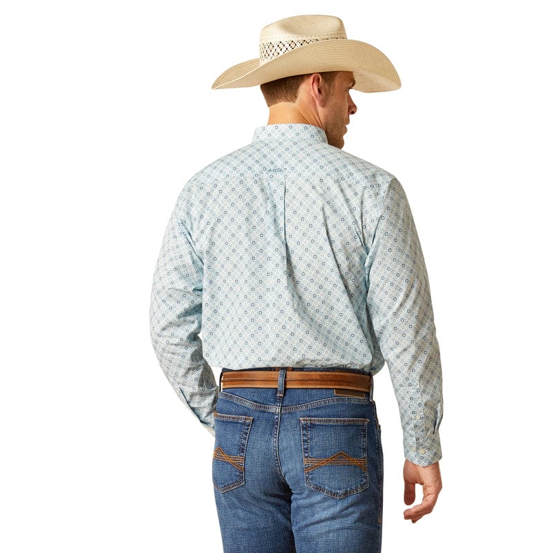 ARIAT INTERNATIONAL, INC. Shirts Ariat Men's Eamon Blue Haven Classic Fit Long Sleeve Button Down Shirt 10051263