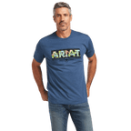 ARIAT INTERNATIONAL, INC. Shirts Ariat Men's Hibiscus Blue Heather T-Shirt 10039934