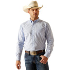 ARIAT INTERNATIONAL, INC. Shirts Ariat Men's Pro Series Dabney Light Blue Long Sleeve Button Down Classic Fit Shirt 10048427