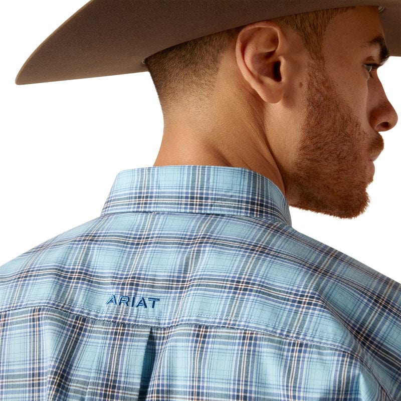 ARIAT INTERNATIONAL, INC. Shirts Ariat Men's Pro Series Granger Sky Blue Classic Fit Long Sleeve Button Down Shirt 10046522