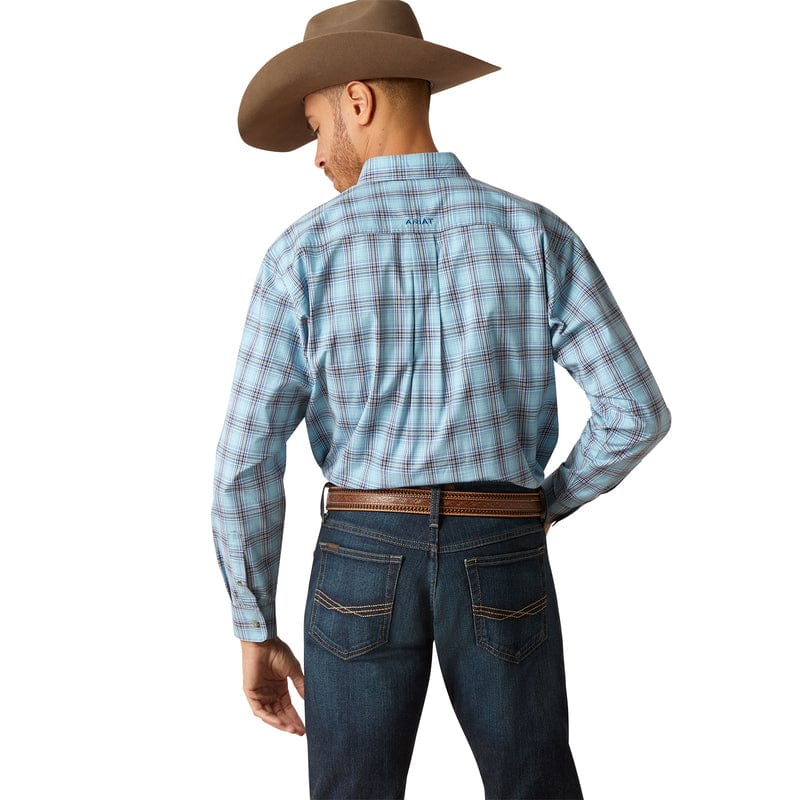 ARIAT INTERNATIONAL, INC. Shirts Ariat Men's Pro Series Granger Sky Blue Classic Fit Long Sleeve Button Down Shirt 10046522
