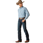 ARIAT INTERNATIONAL, INC. Shirts Ariat Men's Pro Series Granger Sky Blue Classic Fit Long Sleeve Button Down Shirt 10046522