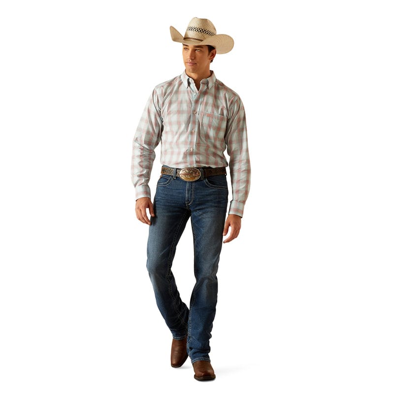ARIAT INTERNATIONAL, INC. Shirts Ariat Men's Pro Series King Sky Long Sleeve Button Down Fitted Shirt 10048406