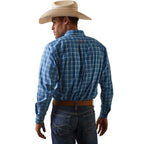 ARIAT INTERNATIONAL, INC. Shirts Ariat Men's Pro Series Leyton Light Blue Classic Fit Long Sleeve Button Down Shirt 10043693