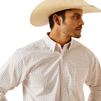 ARIAT INTERNATIONAL, INC. Shirts Ariat Men's Pro Series Tristin White Long Sleeve Button Down Classic Fit Shirt 10048360
