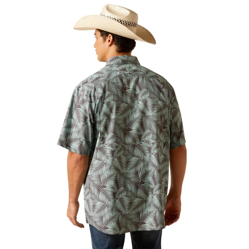 ARIAT INTERNATIONAL, INC. Shirts Ariat Men's Pro Series VentTEK Ebony Grey Short Sleeve Shirt 10048847