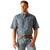 ARIAT INTERNATIONAL, INC. Shirts Ariat Men's Pro Series VentTEK Newsboy Blue Short Sleeve Shirt 10048844
