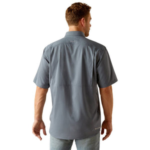 ARIAT INTERNATIONAL, INC. Shirts Ariat Men's Pro Series VentTEK Newsboy Blue Short Sleeve Shirt 10048844