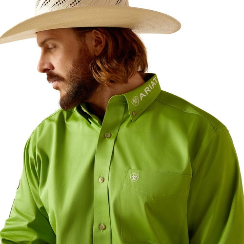 ARIAT INTERNATIONAL, INC. Shirts Ariat Men's Team Logo Twill Parakeet Classic Fit Long Sleeve Button Down Shirt 10048808