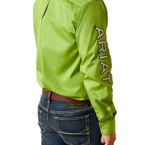 ARIAT INTERNATIONAL, INC. Shirts Ariat Men's Team Logo Twill Parakeet Classic Fit Long Sleeve Button Down Shirt 10048808