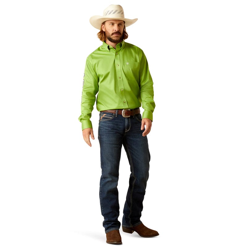 ARIAT INTERNATIONAL, INC. Shirts Ariat Men's Team Logo Twill Parakeet Classic Fit Long Sleeve Button Down Shirt 10048808