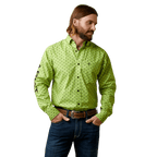 ARIAT INTERNATIONAL, INC. Shirts Ariat Men's Team Pruitt Green Classic Fit Shirt 10045065