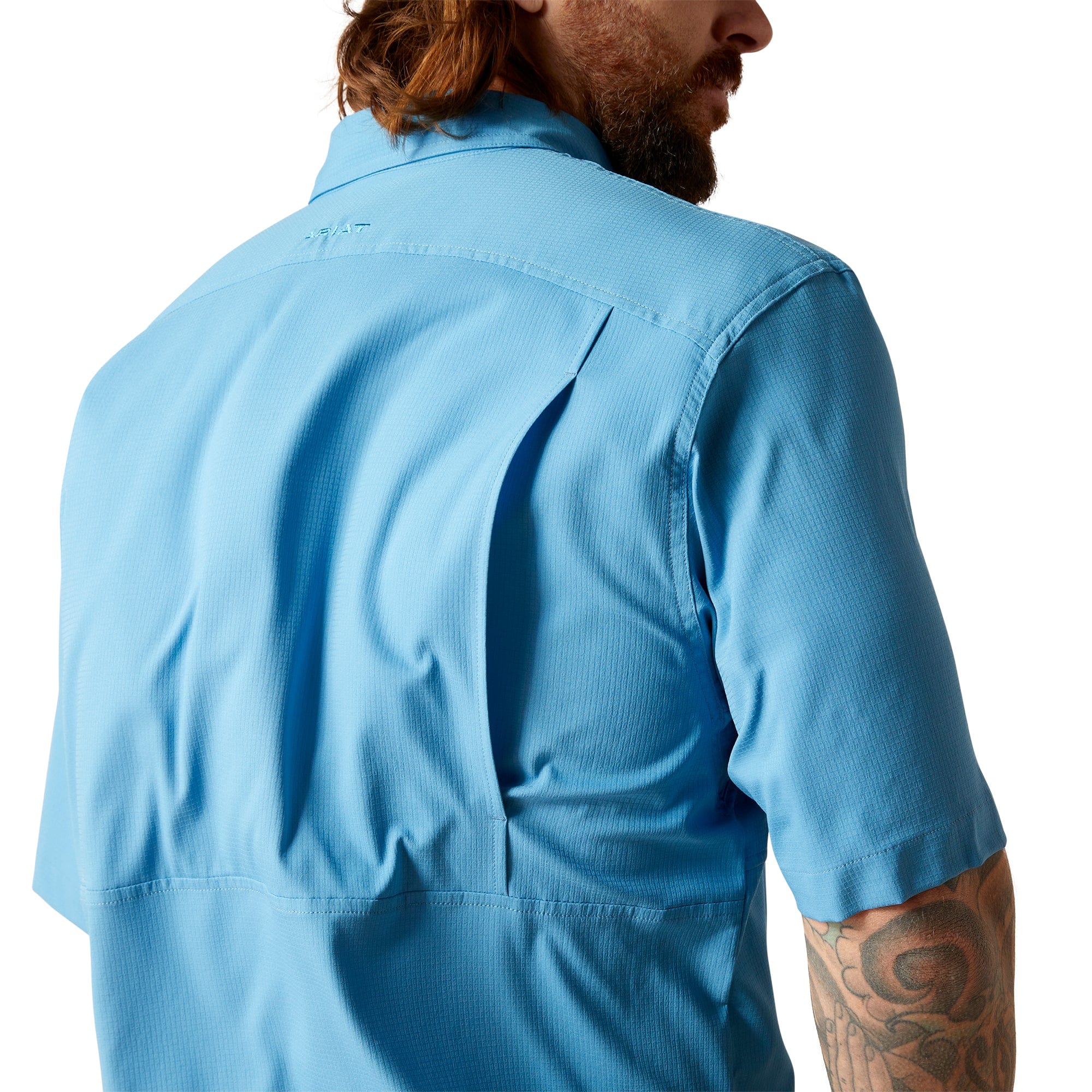 Ariat Men's VentTEK Blue Classic Fit Short Sleeve Shirt 10044933 -  Russell's Western Wear, Inc.
