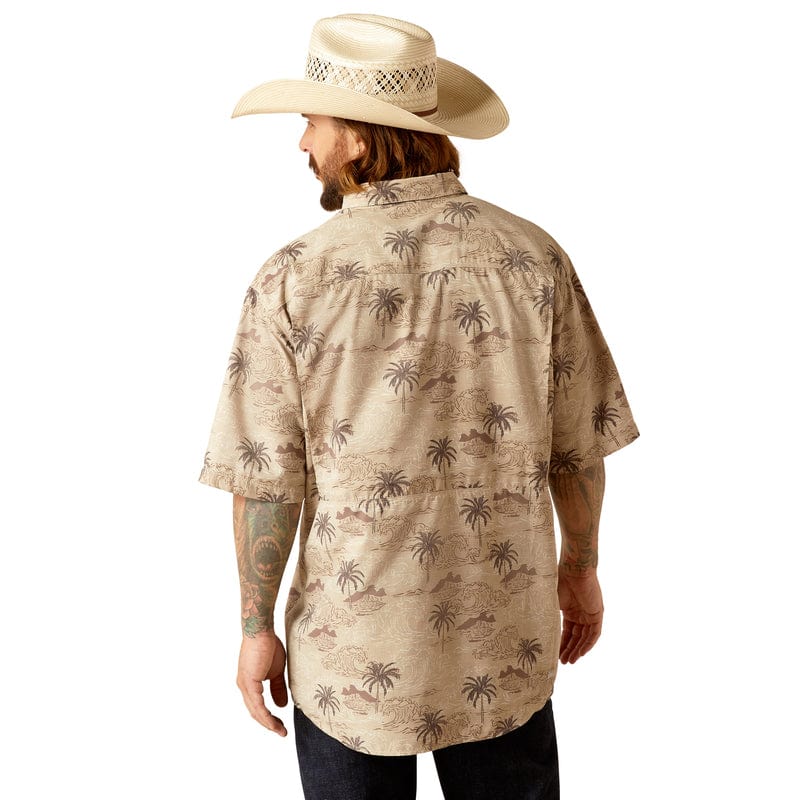 ARIAT INTERNATIONAL, INC. Shirts Ariat Men's VentTEK Outbound Classic Fit Desert Mocha Short Sleeve Shirt 10048784