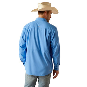 ARIAT INTERNATIONAL, INC. Shirts Ariat Men's VentTEK Outbound Classic Fit Marina Long Sleeve Button Down Shirt 10049013