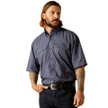 ARIAT INTERNATIONAL, INC. Shirts Ariat Men's VentTEK Outbound Mood Indigo Short Sleeve Classic Fit Shirt 10048785