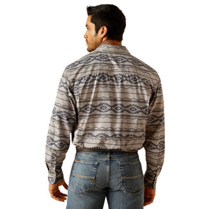 ARIAT INTERNATIONAL, INC. Shirts Ariat Men's VentTek Outbound Moon Mist Classic Fit Long Sleeve Button Down Shirt 10049015