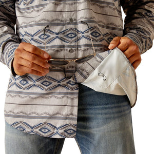 ARIAT INTERNATIONAL, INC. Shirts Ariat Men's VentTek Outbound Moon Mist Classic Fit Long Sleeve Button Down Shirt 10049015
