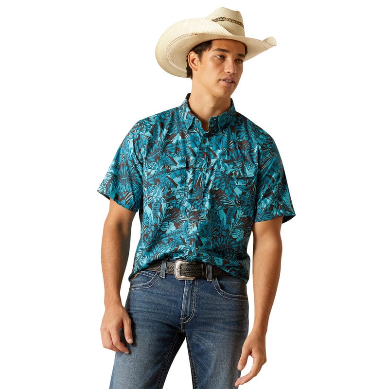 ARIAT INTERNATIONAL, INC. Shirts Ariat Men's VentTEK Short Sleeve Western Fitted Shirt 10049020