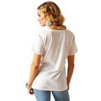 ARIAT INTERNATIONAL, INC. Shirts Ariat Women's American Cowboy White Short Sleeve Graphic T-Shirt 10051439