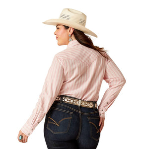 ARIAT INTERNATIONAL, INC. Shirts Ariat Women's Angelina Sassy Stripe Long Sleeve Western Snap Shirt 10048699