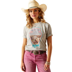 ARIAT INTERNATIONAL, INC. Shirts Ariat Women's Arrowhead Heather Grey Short Sleeve Graphic T-Shirt 10048641
