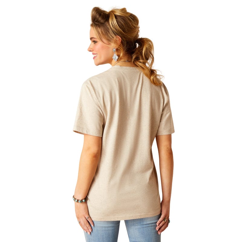 ARIAT INTERNATIONAL, INC. Shirts Ariat Women's Cowgirl Desert Oatmeal Heather Graphic T-Shirt 10048680