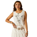 ARIAT INTERNATIONAL, INC. Shirts Ariat Women's Deadwood Cloud Dancer Graphic Tank Top 10051308
