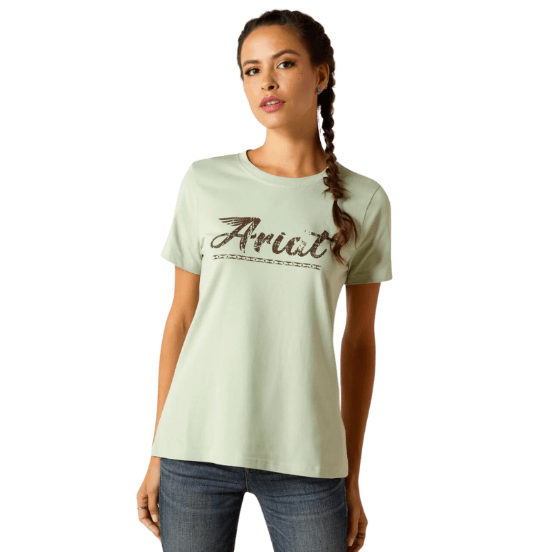 ARIAT INTERNATIONAL, INC. Shirts Ariat Women's Frosty Green Classic Fit Short Sleeve T-Shirt 10045093