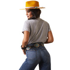 ARIAT INTERNATIONAL, INC. Shirts Ariat Women's Heather Grey Highlander Rose Tee 10043417