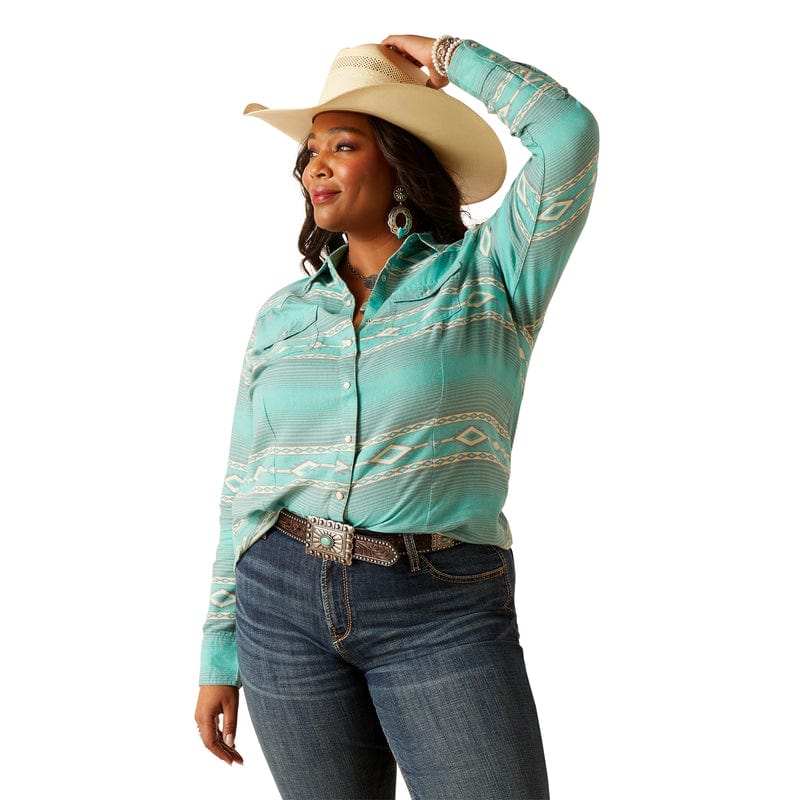 ARIAT INTERNATIONAL, INC. Shirts Ariat Women's Jadeite Long Sleeve Western Snap Shirt 10048700