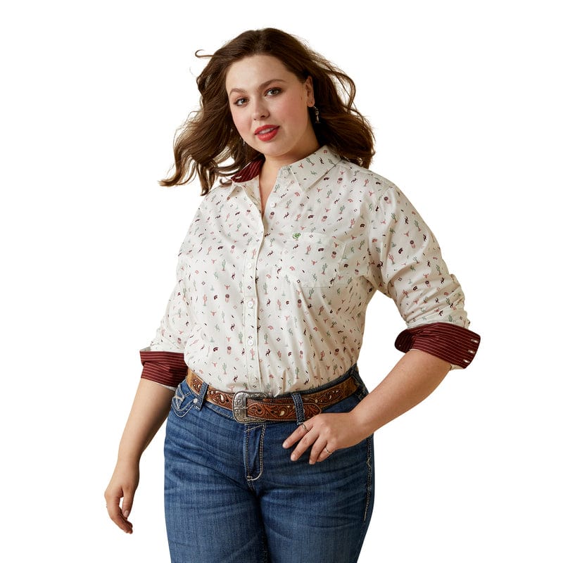 ARIAT INTERNATIONAL, INC. Shirts Ariat Women's Kirby Santa Fe Stretch Long Sleeve Shirt 10044947