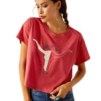 ARIAT INTERNATIONAL, INC. Shirts Ariat Women's Lone Star Garnet Rose Graphic T-Shirt 10051299