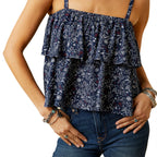 ARIAT INTERNATIONAL, INC. Shirts Ariat Women's Multi Colored Howdy Print Top 10045012