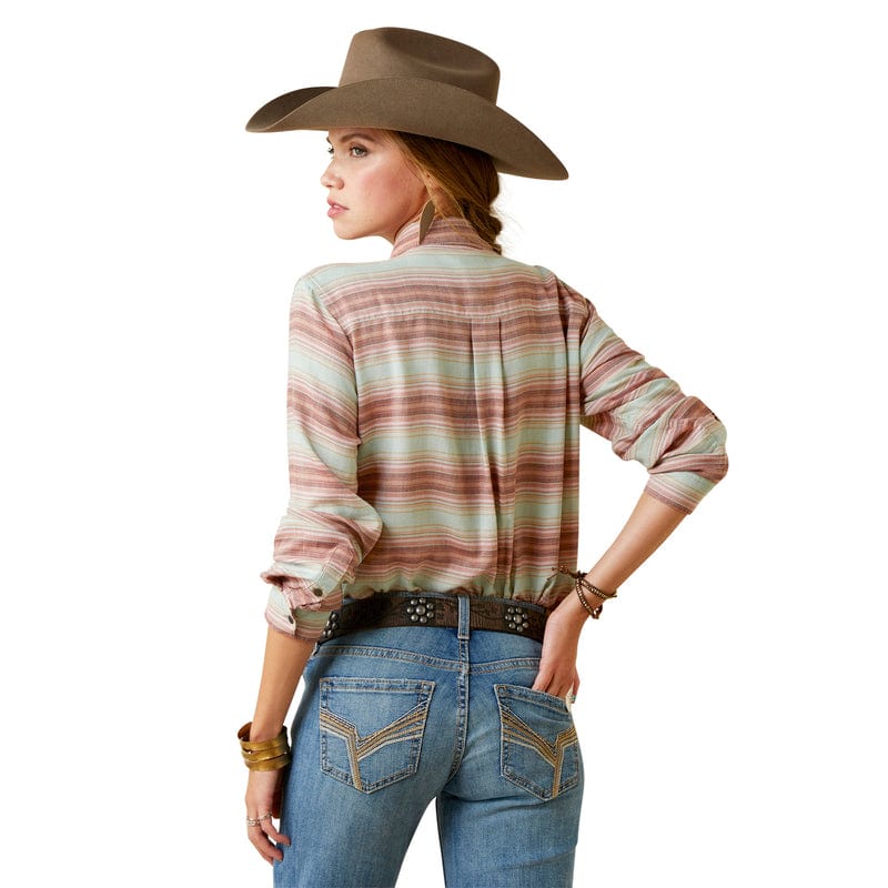 ARIAT INTERNATIONAL, INC. Shirts Ariat Women's REAL Billie Jean Sagebrush Serape Long Sleeve Shirt 10045044