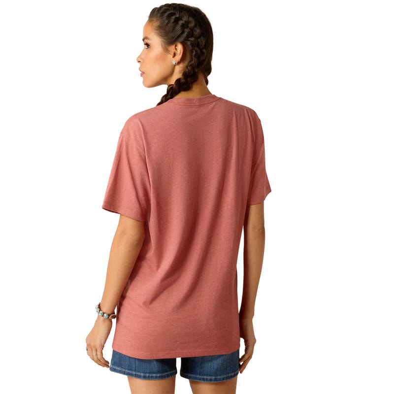 ARIAT INTERNATIONAL, INC. Shirts Ariat Women's Rodeo First Red Clay Heather Graphic T-Shirt 10051764