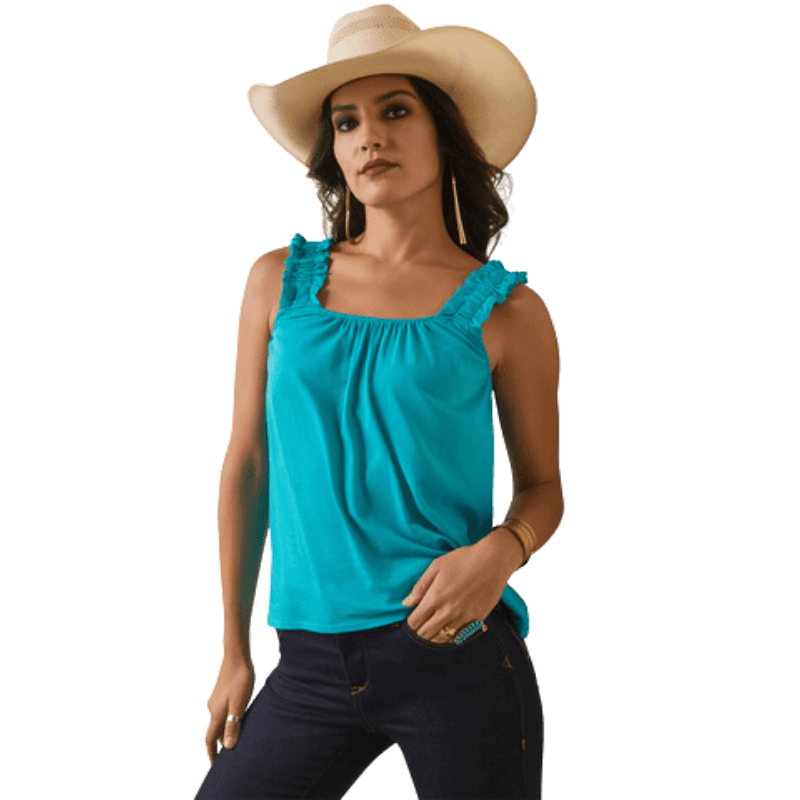 ARIAT INTERNATIONAL, INC. Shirts Ariat Women's Tilly Viridian Green Tank 10043675